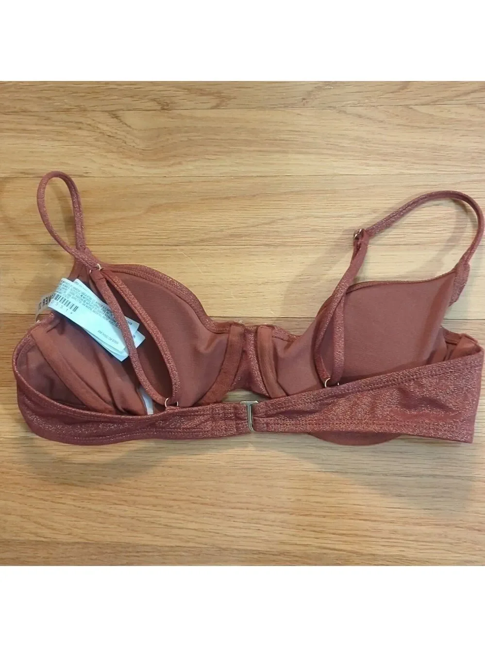 Forever 21 Copper Bikini Top Underwire Medium NWT
